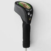 Aangepaste foto en naam van Dog | Beste vader op s Golfheadcover (Schuin)