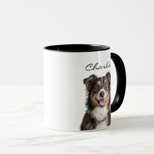 Aangepaste foto en naam van Pet Mok (Voorkant rechts)