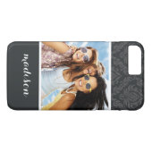 Aangepaste foto- en naamafbeeldingspatroon 6 Case-Mate iPhone case (Achterkant (Horizontaal))