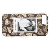 Aangepaste foto- en naamhuid met hart Case-Mate iPhone case (Achterkant (Horizontaal))