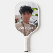 Aangepaste foto en naammonogram pickleball paddle (Achterkant)