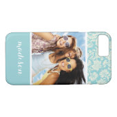 Aangepaste foto- en naampatroon 3 Case-Mate iPhone case (Achterkant (Horizontaal))