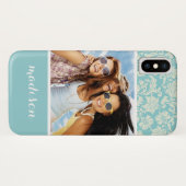 Aangepaste foto- en naampatroon 3 Case-Mate iPhone case (Achterkant (horizontaal))