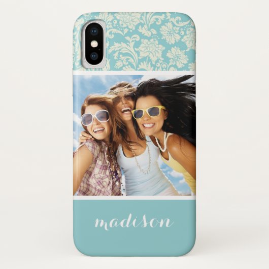 Aangepaste foto- en naampatroon 3 Case-Mate iPhone case (Achterkant)