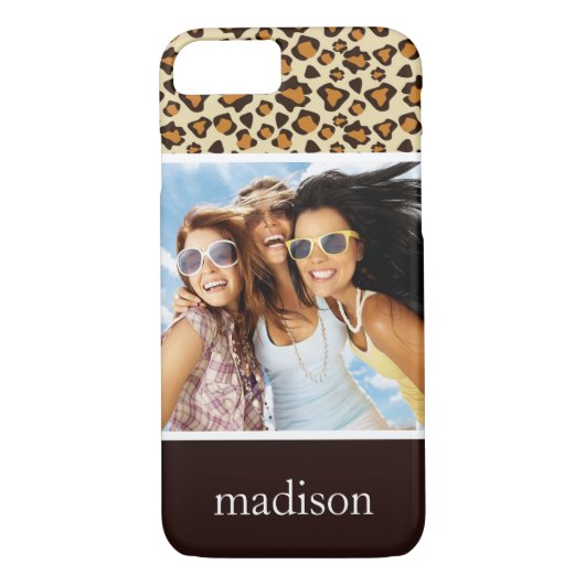 Aangepaste foto- en naamsonderhuidpatroon Case-Mate iPhone case (Achterkant)