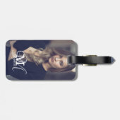 Aangepaste foto- en naamtypografie bagagelabel (Achterkant horizontaal)