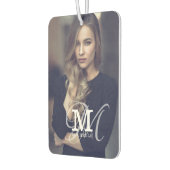 Aangepaste foto- en naamtypografie luchtverfrisser (Links)