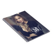 Aangepaste foto- en naamtypografie notitieboek (Rechterzijde)