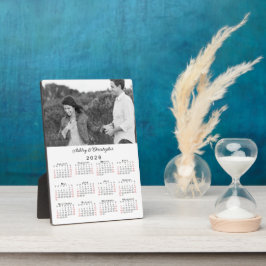 Aangepaste foto en namen 2026 Kalender Fotoplaat
