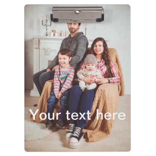 Aangepaste foto en/of tekst klembord (Voorkant)