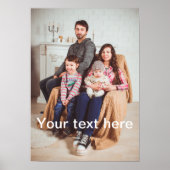 Aangepaste foto en/of tekst poster (Voorkant)