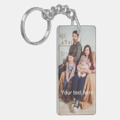 Aangepaste foto en/of tekst sleutelhanger (Voorkant Links)