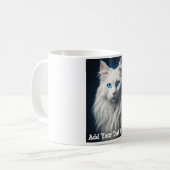 Aangepaste foto en optionele gepersonaliseerde tek koffiemok (Voorkant links)