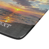 Aangepaste foto en optionele tekst op maat snijplank (Hoek)