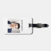 Aangepaste foto- en QR-code Bagagelabel (Achterkant horizontaal)