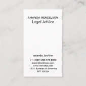 Aangepaste foto en QR-visitekaartje Visitekaartje (Achterkant)