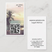 Aangepaste foto en QR-visitekaartje Visitekaartje (Voorkant / Achterkant)