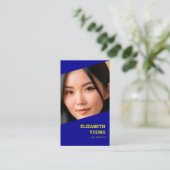 Aangepaste foto en QR-Visitekaartje Visitekaartje (Staand voorkant)