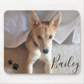 Aangepaste foto- en scriptpagina's van Dog Pet Muismat (Voorkant)