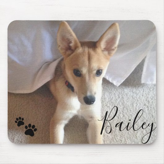 Aangepaste foto- en scriptpagina's van Dog Pet Muismat (Voorkant)