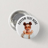Aangepaste foto en tekst 1,25" speld/ ronde button 3,2 cm (Voorkant /achterkant)