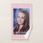 Aangepaste foto en tekst Aangepaste pad Handdoek (Handdoek)