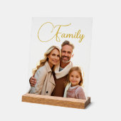 Aangepaste foto en tekst acryl bord (Hoek)