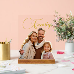 Aangepaste foto en tekst acryl bord