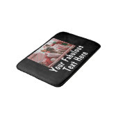 Aangepaste foto en tekst badmat (Gekanteld)