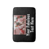 Aangepaste foto en tekst badmat (Voorkant Verticaal)