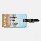 Aangepaste foto en tekst Bagagelabel gepersonalise (Voorkant horizontaal)