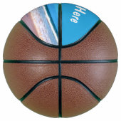 Aangepaste foto en tekst basketbal uw eigen ontwer (Rechts)