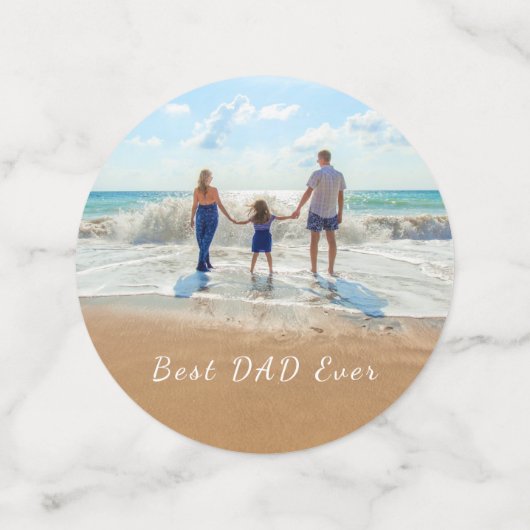 Aangepaste foto en tekst - Beste DAD ooit - Aanpas Confetti (Medium voorkant)