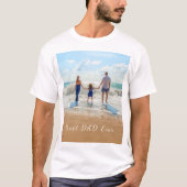 Aangepaste foto en tekst - Beste DAD ooit T-shirt (Voorkant)