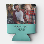 Aangepaste foto en tekst blikjeskoeler (Achterkant)