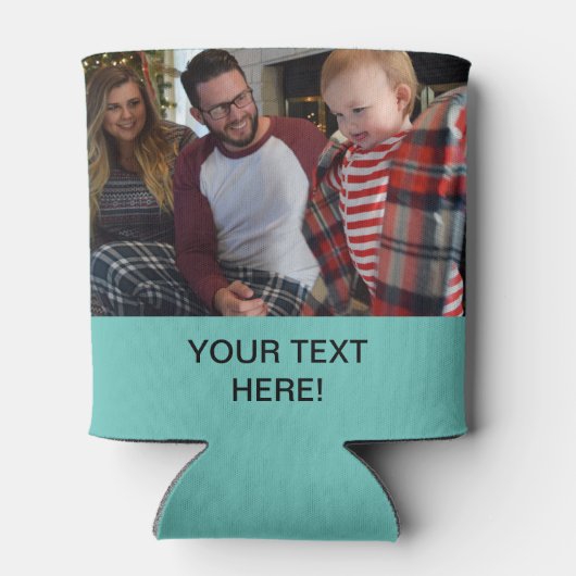 Aangepaste foto en tekst blikjeskoeler (Achterkant)