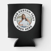 Aangepaste foto en tekst blikjeskoeler (Voorkant)