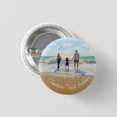 Aangepaste foto- en tekst-Button Ronde Button 3,2 Cm (Voorkant /achterkant)