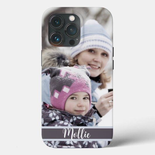Aangepaste foto en tekst Case-Mate iPhone case (Achterkant)