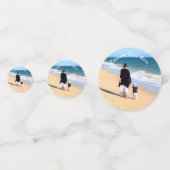 Aangepaste foto en tekst Confetti uw eigen ontwerp (Voorkanten)