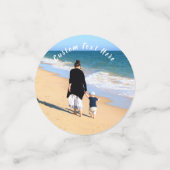 Aangepaste foto en tekst Confetti uw eigen ontwerp (Kleine voorkant)