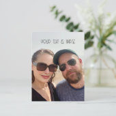 Aangepaste foto en tekst creëer uw eigen art deco briefkaart (Staand voorkant)