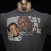 Aangepaste foto en tekst gepersonaliseerd beste pa t-shirt