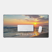 Aangepaste foto en tekst gepersonaliseerd bureaumat (Keyboard & Muis)