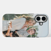 Aangepaste foto en tekst gepersonaliseerd Case-Mate iPhone case (Achterkant (horizontaal))