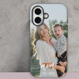 Aangepaste foto en tekst gepersonaliseerd iPhone 16 hoesje