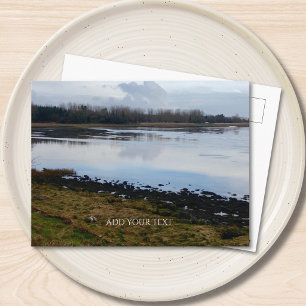 Aangepaste foto en tekst gepersonaliseerd landscha briefkaart