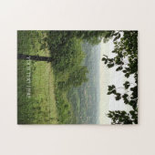 Aangepaste foto en tekst gepersonaliseerd landscha legpuzzel (Horizontaal)