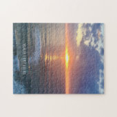 Aangepaste foto en tekst gepersonaliseerd  legpuzzel (Horizontaal)