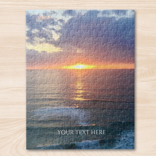 Aangepaste foto en tekst gepersonaliseerd  legpuzzel